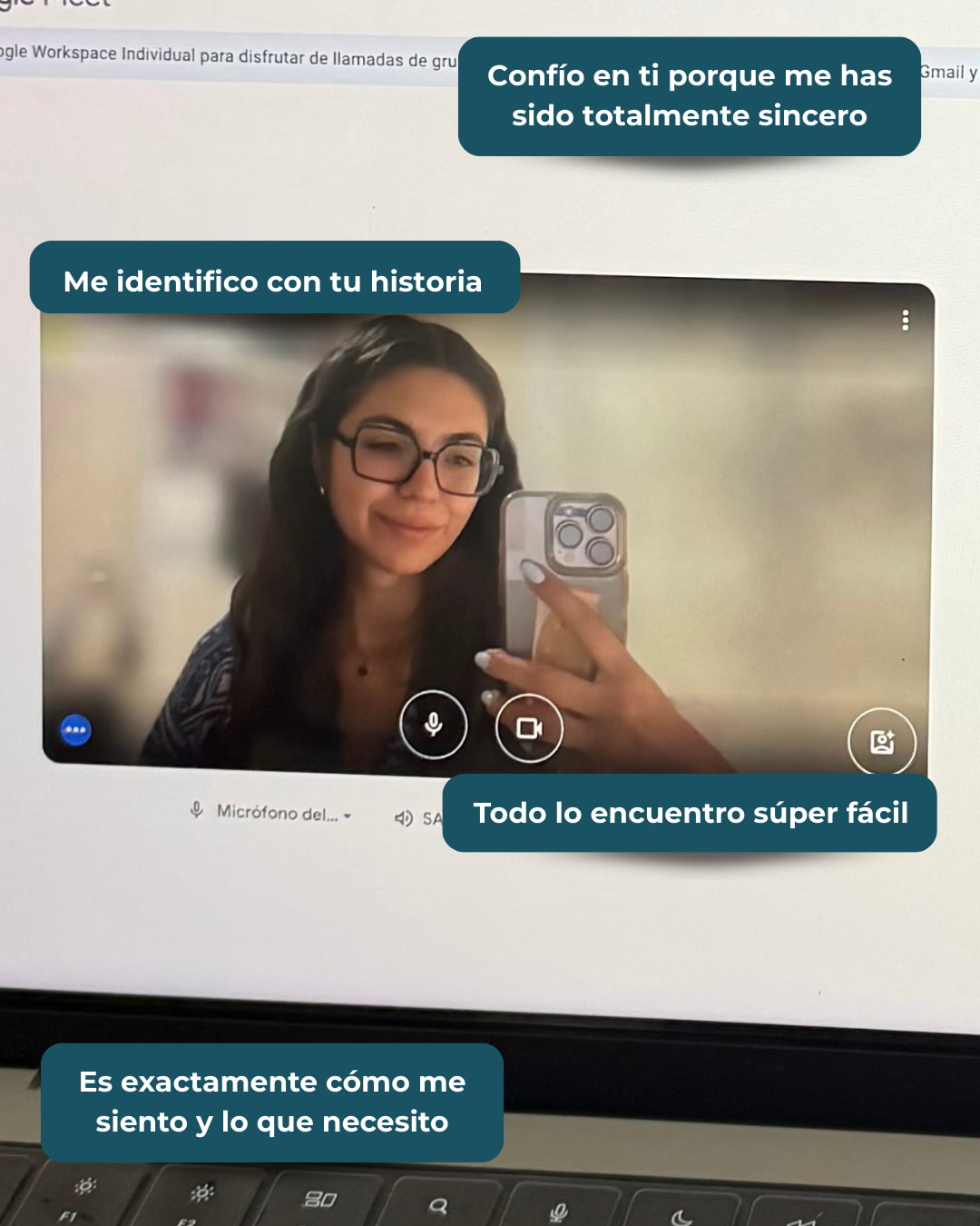 Mensajes de clientes Camila Iturris diseno web